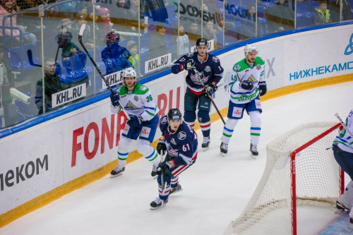 «Салават Юлаев» в Нижнекамске обыграл «Нефтехимик» в матче чемпионата КХЛ