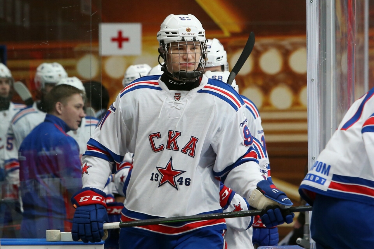 Форвард СКА Иван Демидов может отправиться под третьим пиком в «Анахайм» на драфте НХЛ