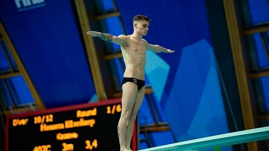 Никита Шлейхер завоевал золото в прыжках в воду с трамплина на Играх БРИКС